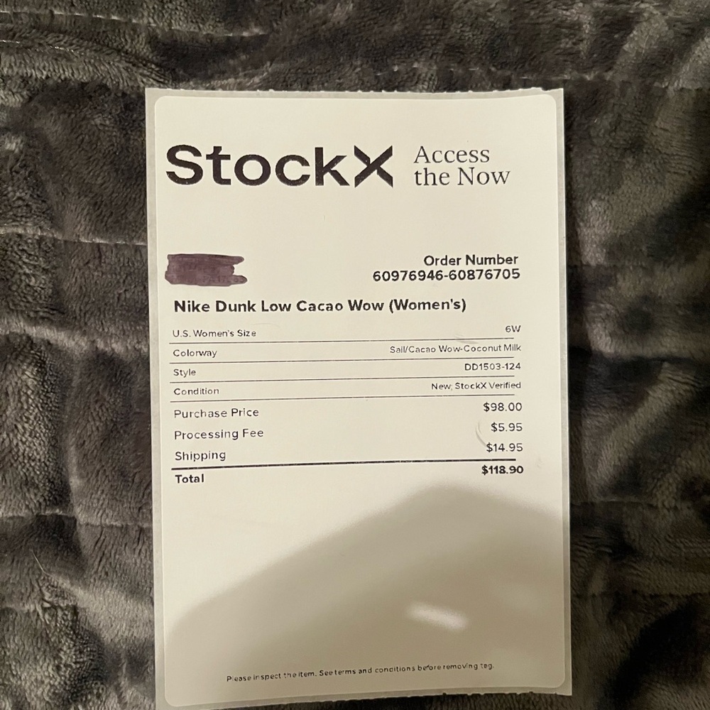 W CoCao Nike Dunks, Size 6 Women’s, size 4.5 Men’s - Picture 11 of 12